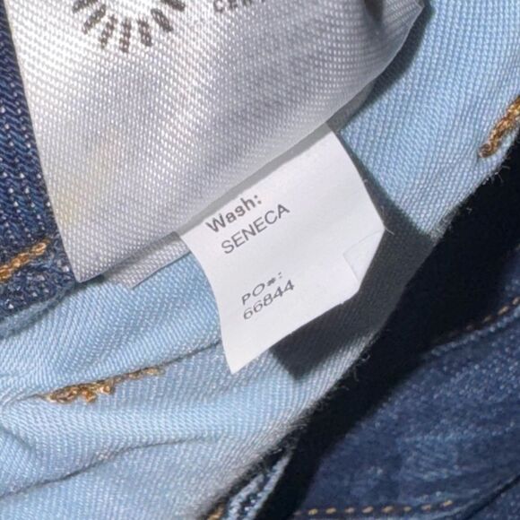 REFORMATION women’s dark wash Seneca Jax High Waist Straight Leg Jeans size 23 - Picture 8 of 9